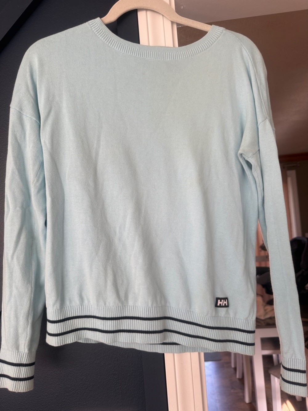 Helly Hansen spring lightweight sweater in cool blue size S